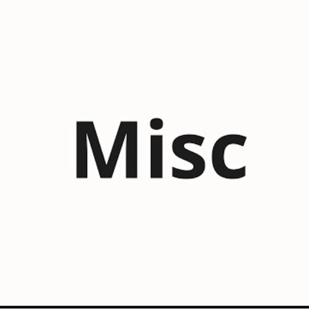 Misc Black Text T-Shirt